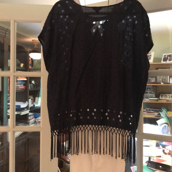 Navy summer eyelet top. Never worn!! Love it. - Picture 5 of 6